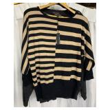 NWT STUDIO M SIZE L COTTON BLEND SWEATER BROWN