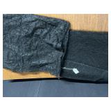 VINTAGE CHANTILY LACE 86" X 32" BLACK & 3 1/3 YD