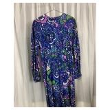 CUSTOM MADE BLUE POLYESTER DRESS RAGLAN SLEEVE