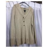 DONCASTER COLLECTION GOLD KNIT SLEEVELESS TOP V