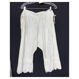 VINTAGE LADIES BLOOMERS WHITE COTTON