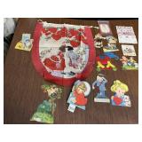 VINTAGE PAPER APRON, VALENTINES