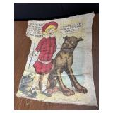 BUSTER BROWN FABRIC 28" X 24" R. F. OUTCAULT.