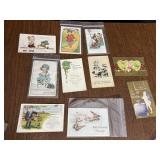 VINTAGE POSTCARDS INCL. VALENTINES DAY