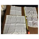 4 ANTIQUE SILK HANKIES
