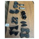 8 PAIRS VINTAGE SHOE CLIPS