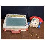 FISHER PRICE TELEPHONE AND SCHOOL DAYS DESK