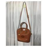 DOONEY & BOURKE BROWN LEATHER HANDBAG