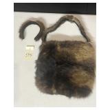 RACCOON HANDBAG FUR HEADBAND