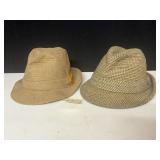 TWO DOBBS WOOL TWEED HATS