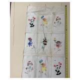 FABRIC DOOR ORGANIZER WITH CHILDS ANIMAL AND
