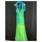 VINTAGE 80S FISHTAIL EVENING GOWN SIZE 4