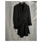 1970S CUSTOM TWO-PIECE SUIT WITH FAUX CURLY LAMB