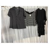 CATO SIZE 18-20 BLACK AND WHITE TOP 18-20 DRESS