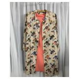 CUSTOM MADE COAT DRESS ENSEMBLE EMBROIDERED COAT