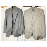 TWO GRAY TONE SUITS EAGLE CLOTHES VARSITY TOWN
