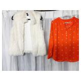 SHAGGY FAUX FUR LINED VEST INTERNATIONAL CONCEPTS