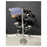 THREE TIER HAT STAND HOLDS 12 HATS 36" H X 18" -