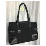 CASUAL CORNER BLACK TOTE PURSE 10" X 15" X 4"