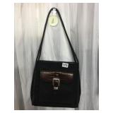 BRIGHTON BLACK AND BROWN HANDBAG 027831 FRONT