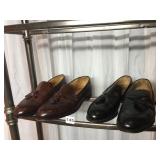 CROCKETT & JONES ENGLAND BROWN LOAFERS 9.5 BLACK