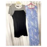 JAIMIE BROOKE SIZE LARGE BLACK AND WHITE DRESS