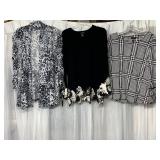 ELEMENTZ XL BLACK AND WHITE TOP, BLACK ALFANI