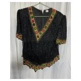 XL VINTAGE BEADED TOP