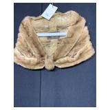 CLEARFIELD FURS MINK STOLE MONOGRAMMED THREE