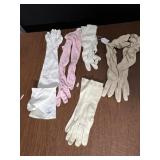 DOE SKIN GLOVES, LONG BEADED GLOVES, PINK ETC.