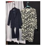 HARVE BENARD 2 PC PANTSUIT BLACK PANTS WITH HOLES