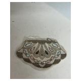 BEADED CLUTCH BAG MADE IN BELGIUM METAL ZIPPER