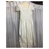 STORYBOOK CONFIRMATION DRESS SIZE 10 SEQUINS AND