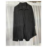 BLACK SUEDE VAN HEUSEN XL 17/17 1/2" NECK