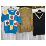 APPLESEED SZ L BLACK SWEATER EAGLES EYE COTTON SZ