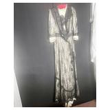 1900 RARE GOWN CHANTILLY LACE WITH IVORY HI NECK