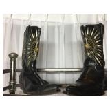 ACME BLACK WESTERN STYLE COWBOY BOOTS SIZE 11.5D