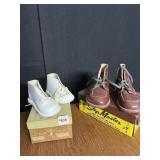 STEP MASTER SHOES & WHITE BABY SHOES