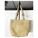 COACH BEIGE HANDBAG D1072-F13089 INTERIOR ZIPPER