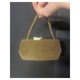 COPPER COLOR BEADED HANDBAG WALBORO JAPAN