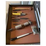 CONTENTS OF DRAWER CHISELS