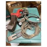 SMALL CORDED STAPLER, PLANE ETC.