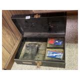 TOOLBOX WITH SCROLL SAW BLADES