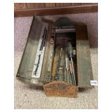 TOOLBOX WITH BREAKER BAR AND RATCHET AND SOCKETS