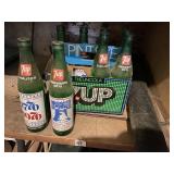 ASSORTED 7 UP BOTTLES GLASS