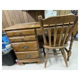 KNEE HOLE DESK WITH CHAIR