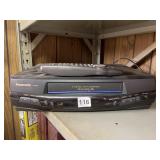 PANASONIC VHS PLAYER AND A SONY DVD VHS COMBO