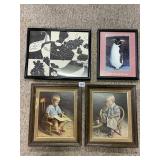 ASSORTED WALL ART 13 IN AND PENGUIN
