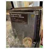 ASSORTED RECORDS AND GLASS WARE