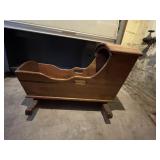 40 IN CRADLE HAND MADE FROM WOOD